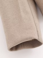 Femmes automne 2025 nouvelle mode décontractée tempérament revers manteau à double boutonnage rétro femmes à manches longues chic manteau en laine