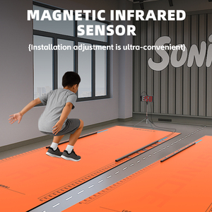 Tappetino elettronico professionale <span class=keywords><strong>per</strong></span> salto in lungo antiscivolo in piedi Tester <span class=keywords><strong>per</strong></span> salto in lungo con scala dati accurata <span class=keywords><strong>per</strong></span> palestra <span class=keywords><strong>Fitness</strong></span> tappetini <span class=keywords><strong>per</strong></span> esercizi - Product Image 4