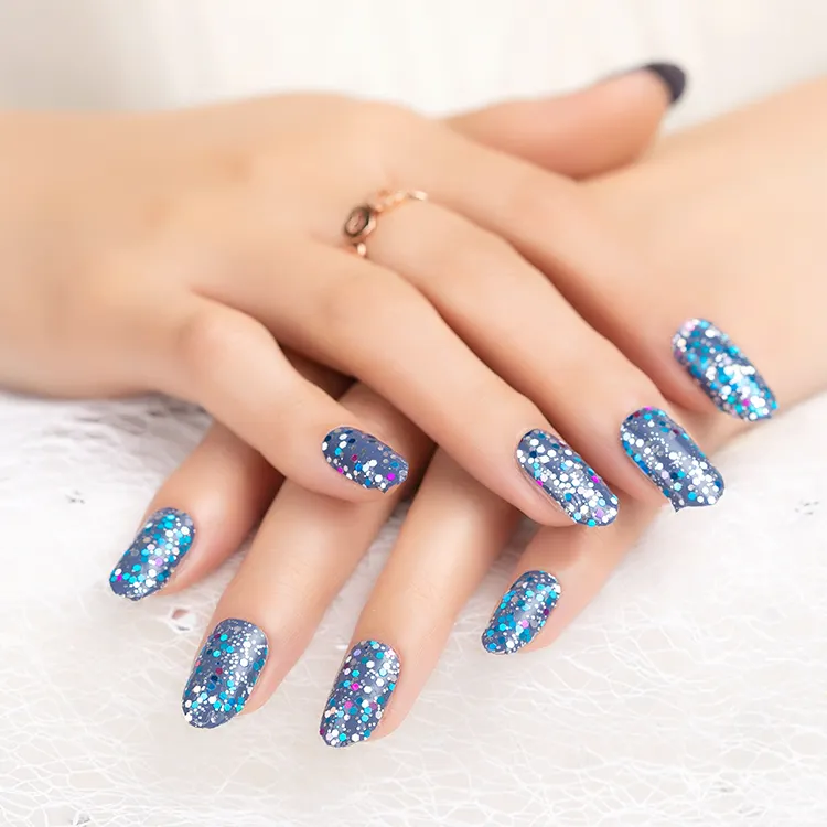 Shiny luxury paillette design nails supplies, nail art,nail stickers