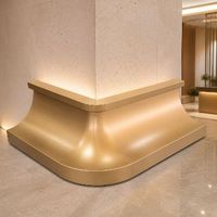 Panneau en aluminium sur mesure moderne avec revêtement PVDF, formes spéciales, arc de rayon personnalisé et façonnage monobloc plat pour revêtement mural rideau