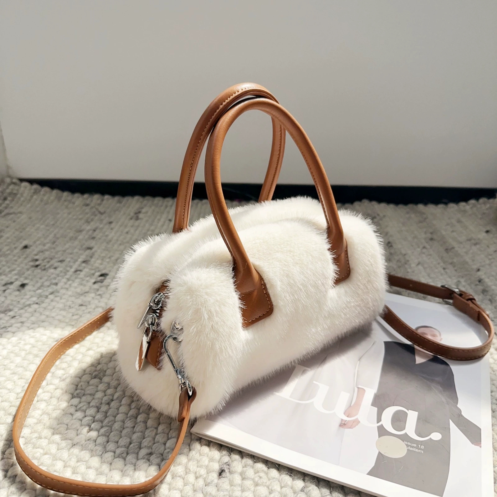 Bolso De Hombro Con Borlas De Estilo étnico, Bandolera Con Cordón De