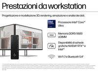 PC HP Z2 SFF Tower PC Z2 G1i HP Workstation de Escritorio con Procesador Intel Core Ultra 5 235, 8G, 512G, DVDRW