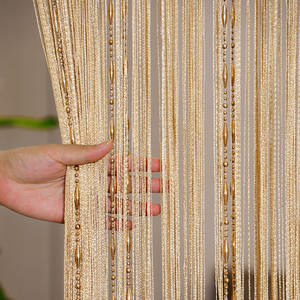Gorden pintu tali berkilau, hiasan pernikahan rumah Panel jendela rumbai kain pinggiran manik-manik gantung untuk dekorasi rumah - Product Image 6