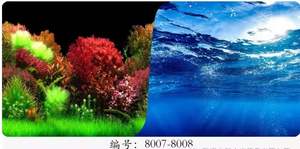 אקווריום רקע פוסטר דגי טנק כפול צד אלמוגים רוק נוף פוסטר קיר תפאורה 30cm-100cm - Product Image 3