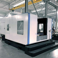 Centre d'usinage horizontal CNC HMC800 de précision Fanuc GSK contrôle broche BT50 à grande vitesse pour moteur de fraisage à usage intensif