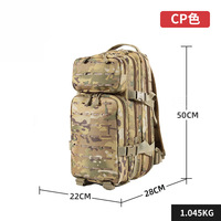 Sac à dos tactique unisexe imperméable à armature interne en polyester Oxford avec compartiment pour ordinateur portable pour camping et randonnée en extérieur