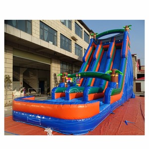 Sân sau lớn dành cho người lớn kích thước <span class=keywords><strong>Inflatable</strong></span> trượt nước với hồ bơi cho người lớn ngoài trời trò chơi mùa hè - Product Image 1