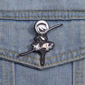 The New Listing Character Modeling Brooches Women Souvenir Badge Metal Crafts for Clothing Decoration