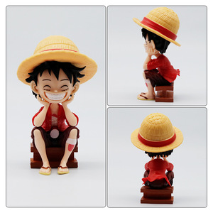HESPER Juego de 3 Figuras de PVC de One <span class=keywords><strong>Piece</strong></span>, Luffy Sonriente y Corriendo, Nuevas Figuras de Anime, Regalos - Product Image 3