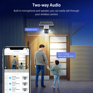 Wireless Outdoor <strong>4G</strong>/<strong>WiFi</strong> Security <strong>Camera</strong> 3.0MP UBOX App Solar Charge Battery Floodlight <strong>Camera</strong> - Product Image 5