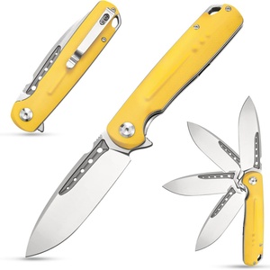 Cuchillo Plegable de Acero Inoxidable D2 de 9 cm con Mango G10, Longitud Total de 21 cm, para Campismo, Rescate, Supervivencia Táctica, Bricolaje, OEM - Product Image 5