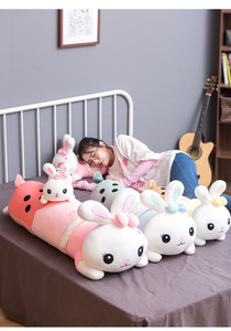 Lapin <span class=keywords><strong>Smiley</strong></span> Boba thé au lait peluches oreiller en peluche Squishy Boba peluche style rond classique peluche jouets en forme de tasse fruits - Product Image 2