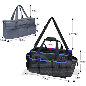 Fournisseur de confiance personnalisé Organisateur de <span class=keywords><strong>coffre</strong></span> de nettoyage automatique Sac de rangement pour <span class=keywords><strong>voiture</strong></span> avec sac de polisseuse - Product Image 3