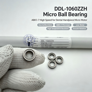 Roulement à billes miniature en acier inoxydable DDL-1060ZZ pour NMB 6x10x3mm Abec-7, roulement de micromoteur dentaire haute vitesse - Product Image 1