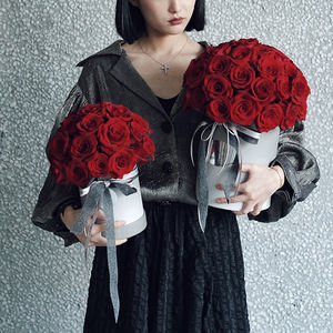 Bouquet de roses éternelles naturelles de 4 à 5 cm, <span class=keywords><strong>prix</strong></span> d'usine, bouquet de fleurs de roses préservées, roses rouges préservées - Product Image 6