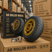 Rouleau abdominal doré de qualité supérieure avec roulements silencieux pour entraînement de base à domicile, fabrication OEM professionnelle, vente en gros