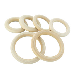 Anillos de Madera Natural sin Acabado, Ecológicos, en Varios Tamaños, Círculos Sólidos en Blanco para <span class=keywords><strong>Manualidades</strong></span>, Tallado, Pintura y Decoración del Hogar - Product Image 1