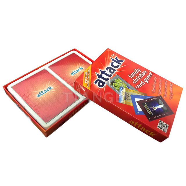 Factory Direct Custom Printing Attack Family Christian Card Games With Box Deck