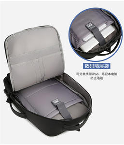 กระเป๋าเป้สะพายหลังใส่แล็ปท็อปสำหรับธุรกิจแฟชั่นวินเทจรุ่นใหม่ความจุขนาดใหญ่กันน้ำปรับขนาดได้สำหรับการเดินทางใช้กลางแจ้งชาร์จด้วย USB Oxford - Product Image 3