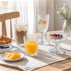 Juego de Vasos de Estilo Palacio Exclusivo para Hotel, Vaso Highball, Tazón para Helado, Copa de Vino Tinto, Copas de Champán - Product Image 2