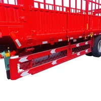 Semi-remorque de camion à plateau avec parois latérales en acier JINFENG, capacité 40/60 tonnes, standard/personnalisée
