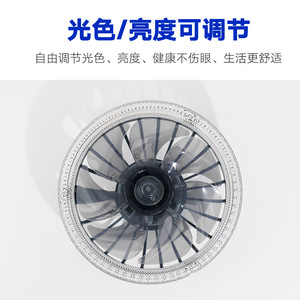 Ventilador de Teto Exclusivo para E-Commerce, Luz para Quarto e Corredor, Simples para Casa - Corpo E27 com Controle Remoto - Product Image 3