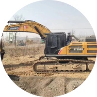 Excavatrice sur chenilles géante SANY SY550H de 55 tonnes d'occasion pour l'exploitation minière et les travaux d'infrastructure lourds