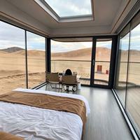 Capsule hôtelière préfabriquée de luxe avec salle de bain - Unité modulaire de glamping à installation rapide pour hébergement extérieur