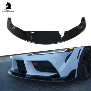 ABS Gloss Black Car Body Kit Aimgain Style labbro anteriore per Toyota Supra A90 decorazione auto Refitting viti Vaccum paraurti anteriore