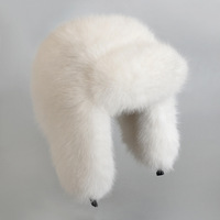 Chapeau d'hiver personnalisé de luxe en fausse fourrure épaisse et chaude, imitation fourrure de renard et de raton laveur, chapeau seau moelleux et duveteux