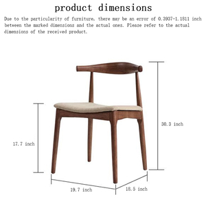 LANBEES CY20 <span class=keywords><strong>Sedia</strong></span> da Pranzo in Rovere Massello di Alta Qualità, <span class=keywords><strong>Altezza</strong></span> Regolabile, Design Moderno per Cucina, Ristorante, Salotto/Uso in Villa - Product Image 6