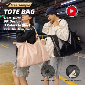 Bolsa <span class=keywords><strong>de</strong></span> Deporte Ligera, Impermeable, <span class=keywords><strong>de</strong></span> Gran Capacidad, con Bolsillo Trasero, <span class=keywords><strong>de</strong></span> Material PU, Unisex, para Viajes, Deportes y Fitness - Product Image 1