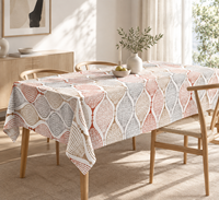 Nappe de table en PEVA de style européen, imperméable, résistante à l'huile, facile à nettoyer, carrée ou rectangulaire, pour la maison et la salle à manger