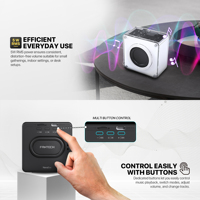 Baru portabel untuk 5.4 nirkabel TWS Stereo Bass kartu TF ringan luar ruangan Mini Boombox Speaker dengan RGB LED 5-10w Output