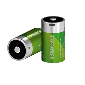 超重型电池D 1.5v可充电电池c型Usb充电端口3.7v锂离子锂电池电池批发