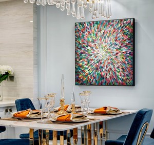 <span class=keywords><strong>Bouquet</strong></span> coloré <span class=keywords><strong>de</strong></span> <span class=keywords><strong>fleurs</strong></span>, <span class=keywords><strong>peinture</strong></span> à l'huile sur toile, grand paysage Floral, <span class=keywords><strong>peinture</strong></span> acrylique, Art mural <span class=keywords><strong>moderne</strong></span> - Product Image 4