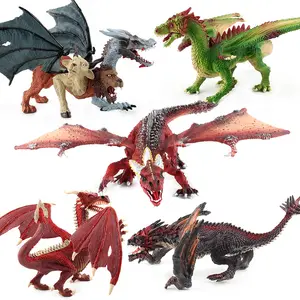HY-销售固体魔兽神兽恐龙模型手工装饰喷火龙神战斗神话