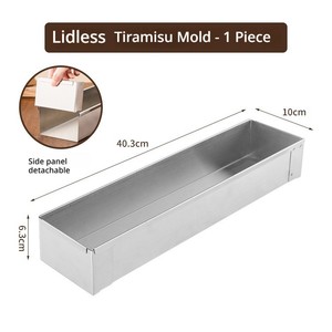 Moule carré robuste en acier inoxydable pour gâteau <span class=keywords><strong>au</strong></span> <span class=keywords><strong>fromage</strong></span> avec base fixe pour une cuisson sans fuites - Product Image 6