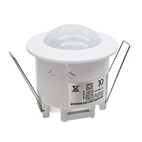 Détecteur de mouvement infrarouge PIR 360 degrés 1200W encastré au plafond avec lumière ambiante réglable et garantie de 2 ans