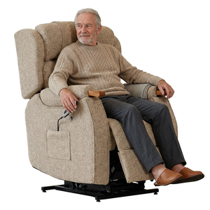 Fauteuil inclinable pour personnes âgées avec appui-tête, soutien lombaire, fonction chauffante, fonction zéro gravité, roues, fauteuil élévateur confortable pour seniors - Product Image 6
