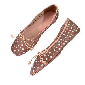 Women's <b>Summer</b> Designer Loafers Soft Sole Ballet <b>Flats</b> Rubber Outsole Slip-On Breathable Mesh Leisure Mary Jane - Product Image 4