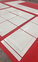 Dalles de sol et de mur en marbre Bianco Sevic naturel poli, grandes dalles, pour comptoirs, dessus de vanité de salle de bain, usage hôtelier