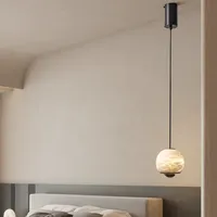 Usine directe espagnol marbre lustre chambre lit moderne Simple lumière luxe Design créatif bar Restaurant éclairage