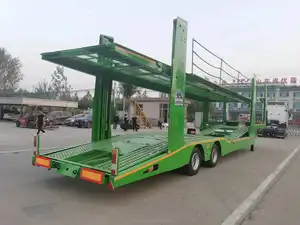 Semi-Flatbed Steel Transport Car Trailers For Sale Car Trailer With Mobile House Car Carrier Semi Trailer