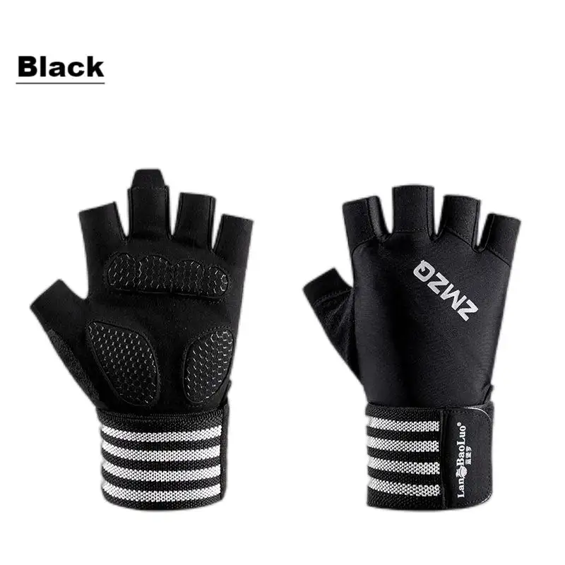 Half Finger Wrist Gloves Fitness Cycling Outdoor Driving Ice Silk Breathable Gloves