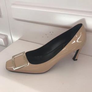 Sandales plates vintage 7CM/5CM/2CM, chaussures de bureau, talons métalliques pour femmes 2024 - Product Image 4