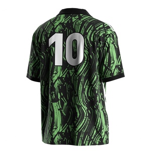 Camiseta de Fútbol Personalizable con Cuello Polo en V, de Secado Rápido y Absorción de Humedad para un Rendimiento Óptimo en el Día del Partido - Product Image 3