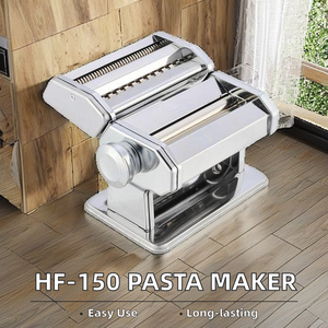 HF-150 HAIOU Machine à pâtes manuelle de haute qualité, rouleau à pâte, coupe-pâtes, chapati, pain, tortilla, dumpling, usage domestique - Product Image 5