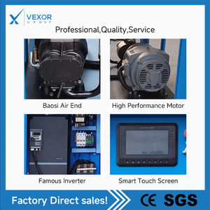 ضاغط هواء صناعي VEXOR بقوة 10 حصان و7.5 كيلوواط و40 و60 و75 و100 و120 و150 و180 و220 و250 حصان للبيع - Product Image 6