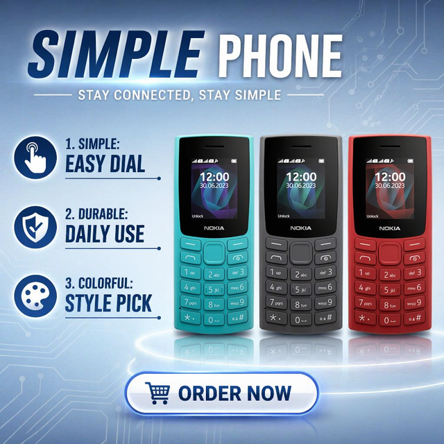 GSM Unlocked Mobile Phone for 105 4G 2023 Version Dual SIM FM Radio Flashlight Cheap Basic Phone